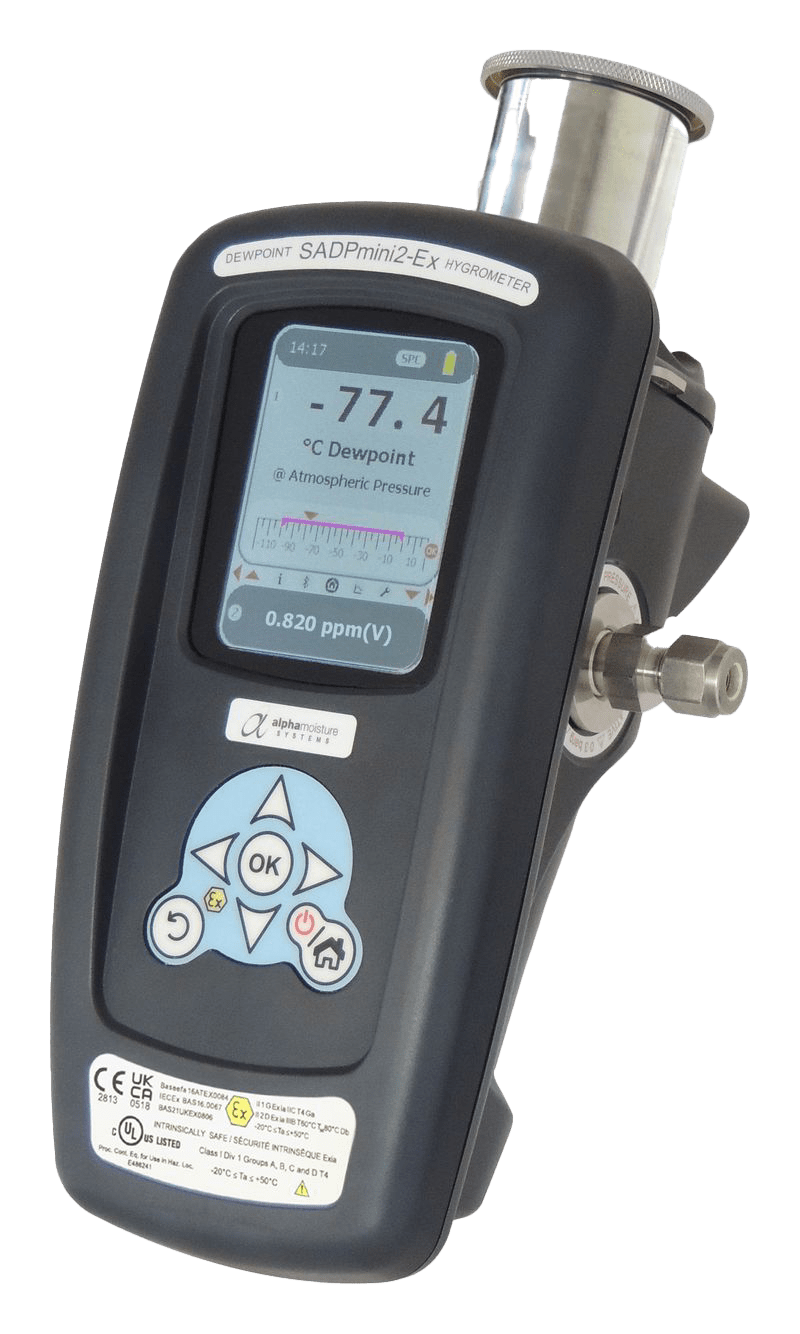 Latest SADPmini2 Ex Hand Held Dewpoint Meter